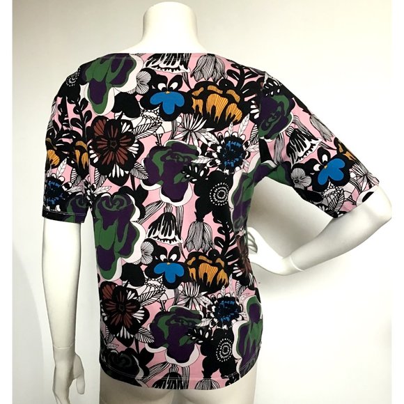 Marimekko Pink and Purple Floral Blouse - Picture 2 of 3